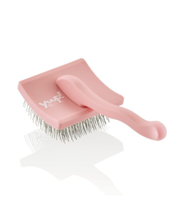 Yuup!® Pinkbrush Hunde und Katzenzupfbürste – Bild 2